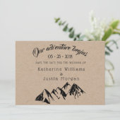 Ons avontuur begint ⎥ sparen de Datum Fotokaart (Staand voorkant)