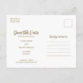 Ons avontuur begint sparen de Datum niet Foto Briefkaart (Achterkant)