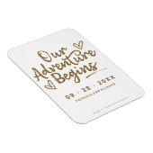 Ons avontuur begint sparen de Datum niet Foto Magneet (Rechterzijde)