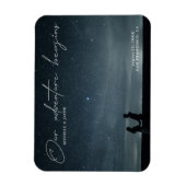 ons avontuur begint sparen de datumfoto magneet (Verticaal)