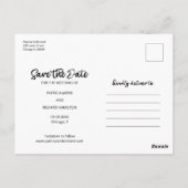 Ons avontuur begint te trouwen en bespaart de datu briefkaart (Achterkant)