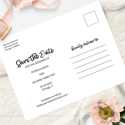 Ons avontuur begint te trouwen en bespaart de datu briefkaart