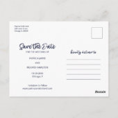 Ons avontuur begint te trouwen en bespaart de datu briefkaart (Achterkant)