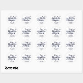 Ons Avontuur Begint Trouw Save The Date Ronde Sticker (Vel)