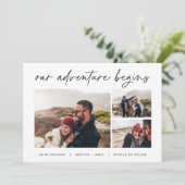 Ons avontuur begint | Verloving met meerdere foto' Aankondiging (Staand voorkant)