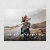 Ons avontuur begint | Volledige foto slaat de datu Aankondigingskaart (Voorkant)