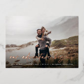 Ons avontuur begint | Volledige foto slaat de datu Folie Uitnodiging (Voorkant)