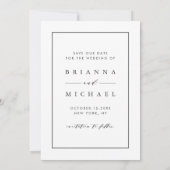 Ons avontuur begint | Weddenfoto slaat de datum op Save The Date (Achterkant)