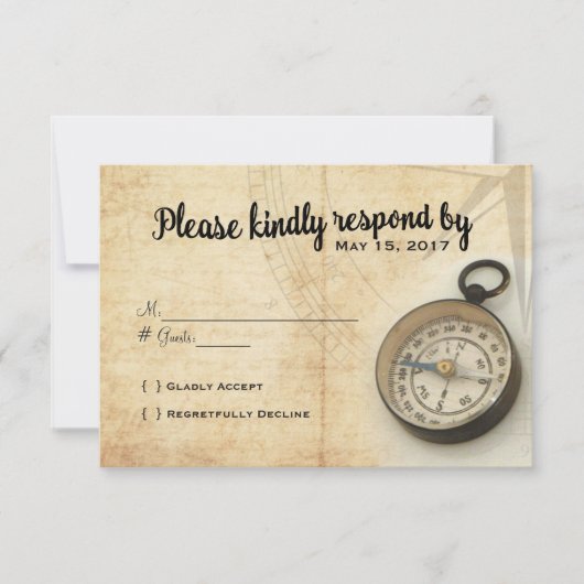 Ons avontuur gaat verder met de RSVP-kaart RSVP Kaartje (Voorkant)