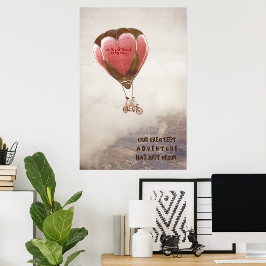 Ons avontuur is pas begonnen poster (Thuiskantoor)