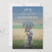 Ons avontuur zet de klassieke klassieke klassieke  save the date (Voorkant)