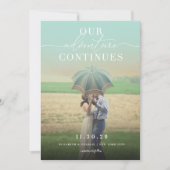 Ons avontuur zet de klassieke klassieke klassieke save the date (Voorkant)