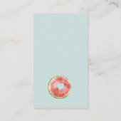 Ons Baby shower van de kleine blauwe Melon Diaper  Informatiekaartje (Achterkant)