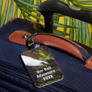 Ons Bali Avontuur 20XX Bali Myna Vogel Kunst Bagagelabel