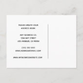 Ons bedrijf heeft bedrijfsadreswijziging doorgevoe aankondigingskaart (Achterkant)