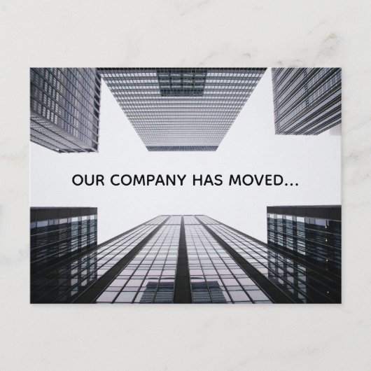 Ons bedrijf heeft bedrijfsadreswijziging doorgevoe aankondigingskaart (Voorkant)