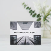Ons bedrijf heeft bedrijfsadreswijziging doorgevoe aankondigingskaart (Staand voorkant)
