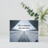 Ons bedrijf heeft bedrijfsadreswijziging doorgevoe aankondigingskaart (Staand voorkant)