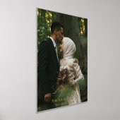 Ons begin Elegant Trouwpaar Folie Print (Laagn)