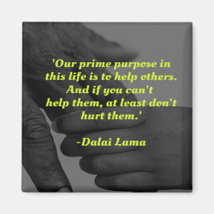 Ons belangrijkste doel in dit leven citeert magneet