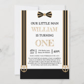 Ons beruchte kleine Man eerste verjaardagsfeestje Kaart (Voorkant)