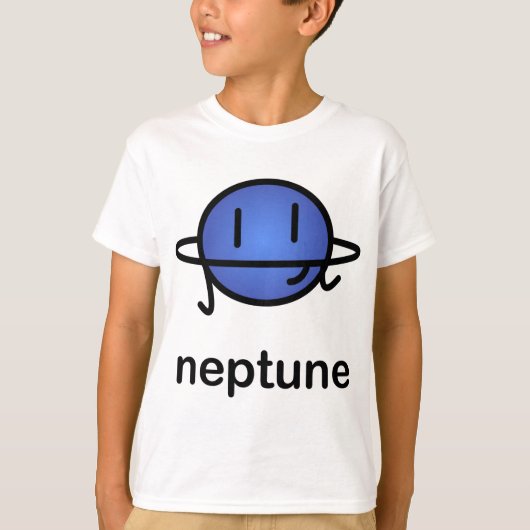 Ons Big Fat Solar-systeem - Neptune T-shirt (Voorkant)