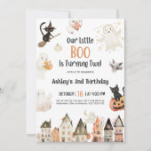 Ons boekje wordt twee | Halloween-verjaardag Kaart (Voorkant)