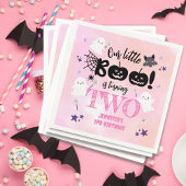 Ons boekje wordt twee! Halloween-verjaardag Servet