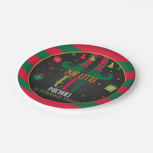 Ons Bord van de kleine Elf Birthday Party - Blk (Gekanteld)