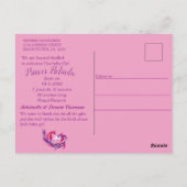 Ons Butterfly Baby Girl is aangekomen Briefkaart (Achterkant)