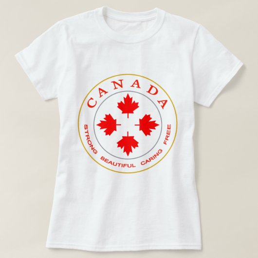 Ons Canada-embleem T-shirt (Design voorkant)