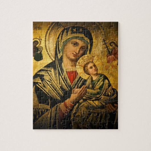 Ons Dame van het Perpetual Help-pictogram Puzzle Legpuzzel (Verticaal)