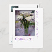 Ons diepste Briefkaart van medeleven (Voorkant / Achterkant)