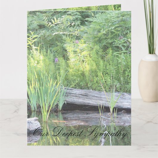 Ons diepste medeleven kaart (Voorkant)