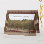 Ons diepste medeleven kaart (Gele Bloem)