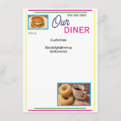 Ons diner aangepast menu (Voorkant)