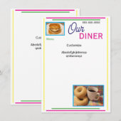 Ons diner aangepast menu (Voorkant / Achterkant)