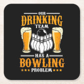 Ons Drink team heeft een geweldig probleem Kartonnen Onderzetters (Voorkant)