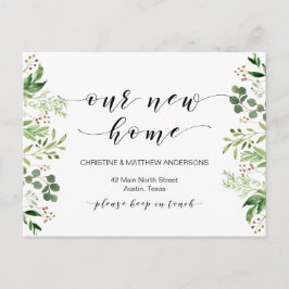 Ons droomhuis, Greenery, Moving Announcement Briefkaart