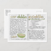 Ons Dublin Coddle-recept briefkaart (Voorkant / Achterkant)