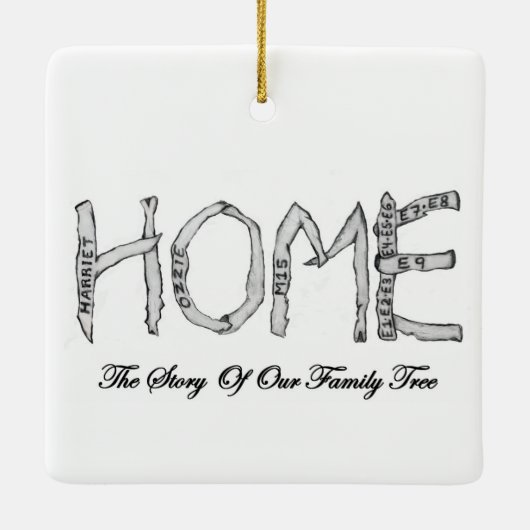 Ons E9-Ornament met kerst Keramisch Ornament (Achterkant)