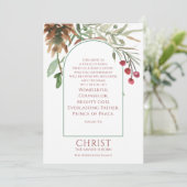 Ons Een kind wordt geboren met Kerstmis Feestdagenkaart (Staand voorkant)