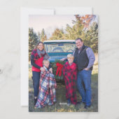 Ons Een kind wordt geboren met Kerstmis Feestdagenkaart (Achterkant)