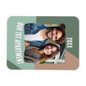 Ons eerste appartement gepersonaliseerde foto magneet (Horizontaal)