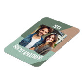 Ons eerste appartement gepersonaliseerde foto magneet (Linkerzijde)