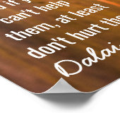 Ons eerste doel - Dalai Lama citeert - Kunstdruk Poster (Hoek)