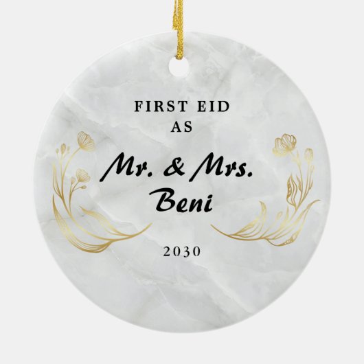 Ons eerste Eid Together Ornament (Achterkant)