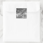 Ons eerste gesprek met Caripuna-indianen Vierkante Sticker (Tas)