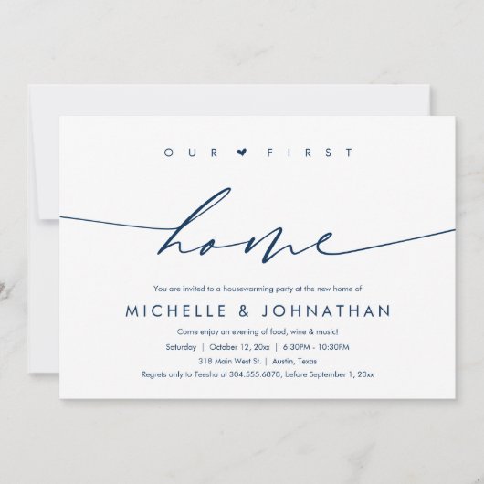 Ons eerste huis, Housewarming feestviering Kaart (Voorkant)