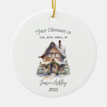 Ons Eerste Huis Kerst Ornament 2023 Personaliseren